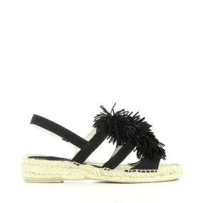 Calzanor 2133 Black Slingback Espadrilles