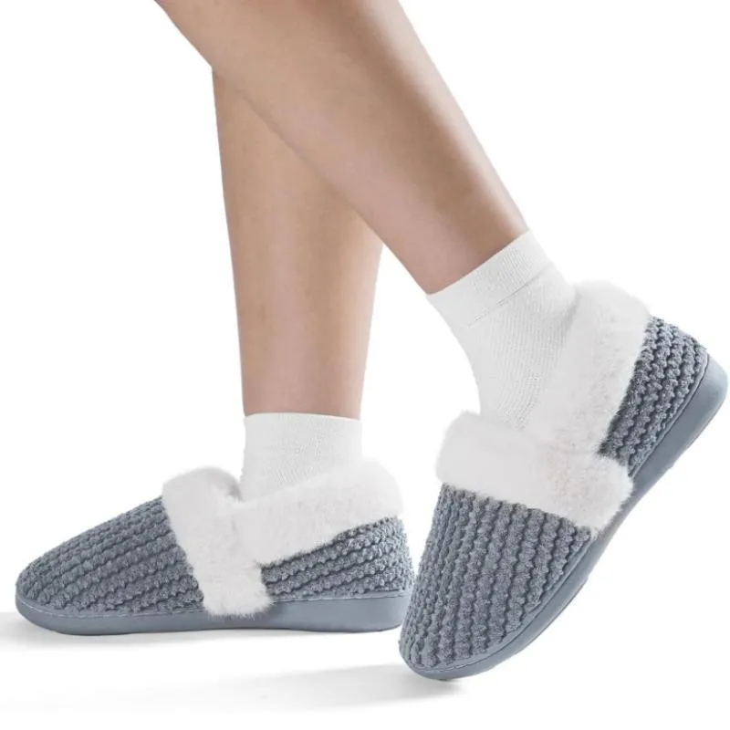 Closed Back Plush Slippers – All Day Comfort and Stability
