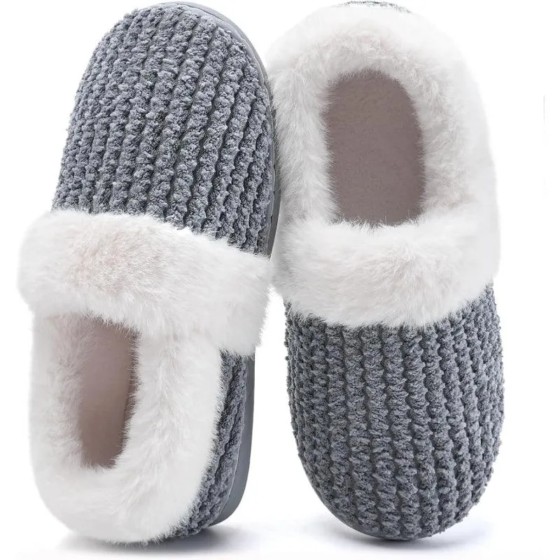 Closed Back Plush Slippers – All Day Comfort and Stability