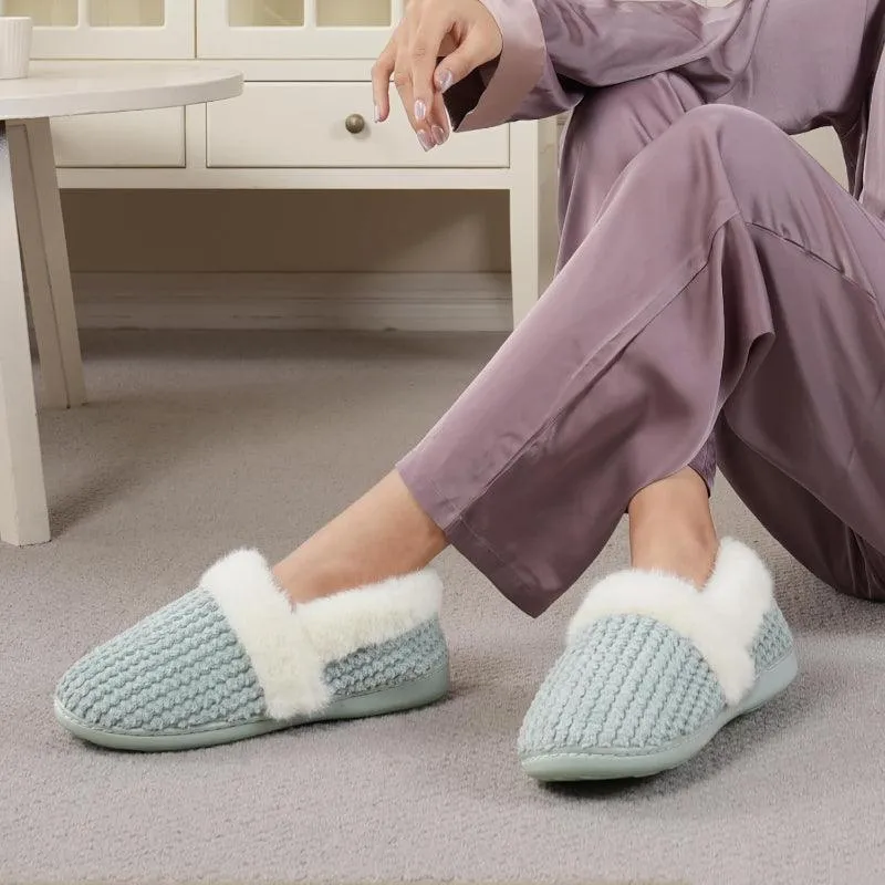 Closed Back Plush Slippers – All Day Comfort and Stability