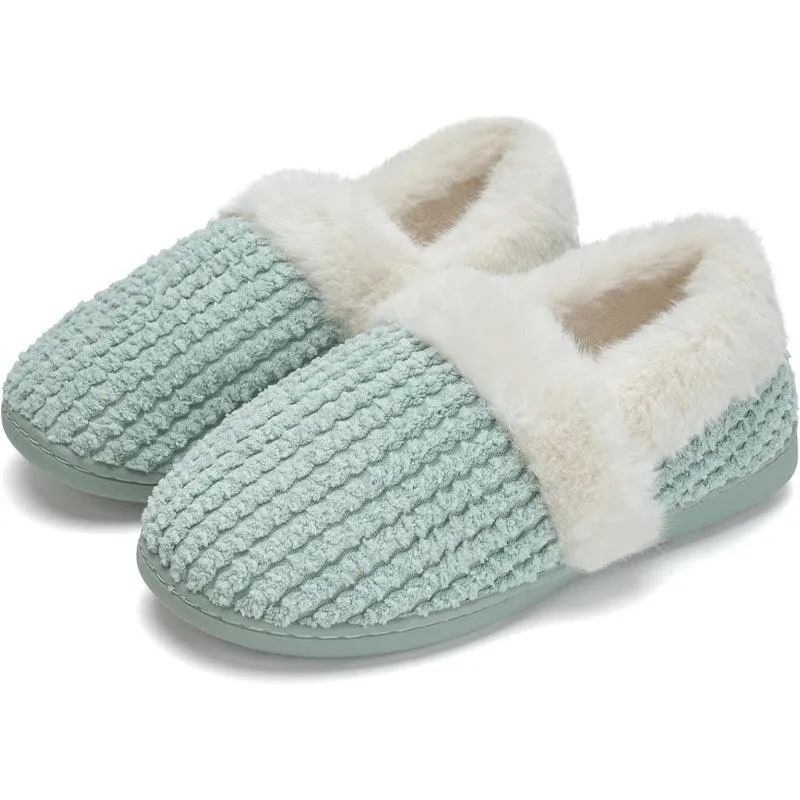 Closed Back Plush Slippers – All Day Comfort and Stability