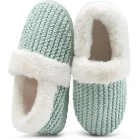 Closed Back Plush Slippers – All Day Comfort and Stability