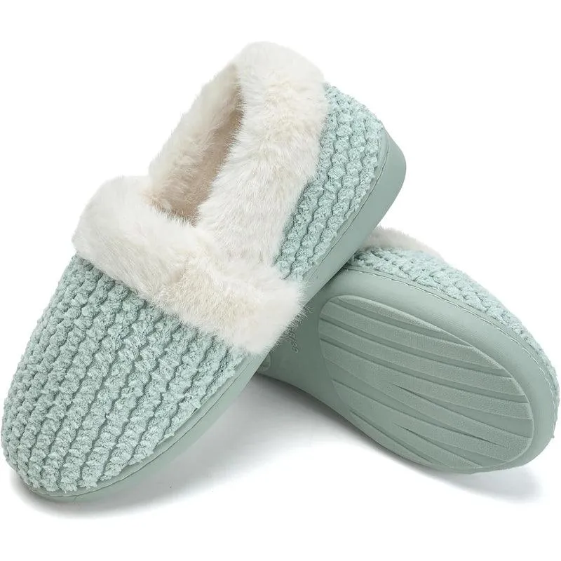 Closed Back Plush Slippers – All Day Comfort and Stability