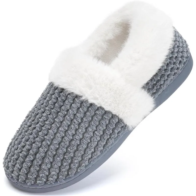 Closed Back Plush Slippers – All Day Comfort and Stability