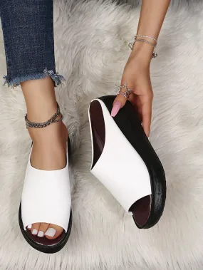 Comfy Ladies Leather Sole Slippers