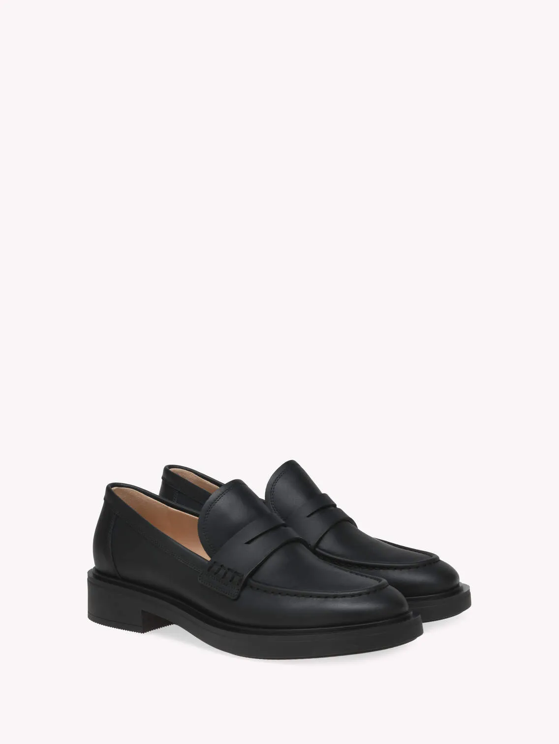 GIANVITO ROSSI HARRIS MOCCASIN BLACK