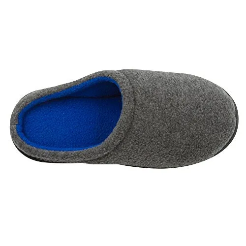Skysole Boys Fleece Clog Slipper with Rugged Outsole